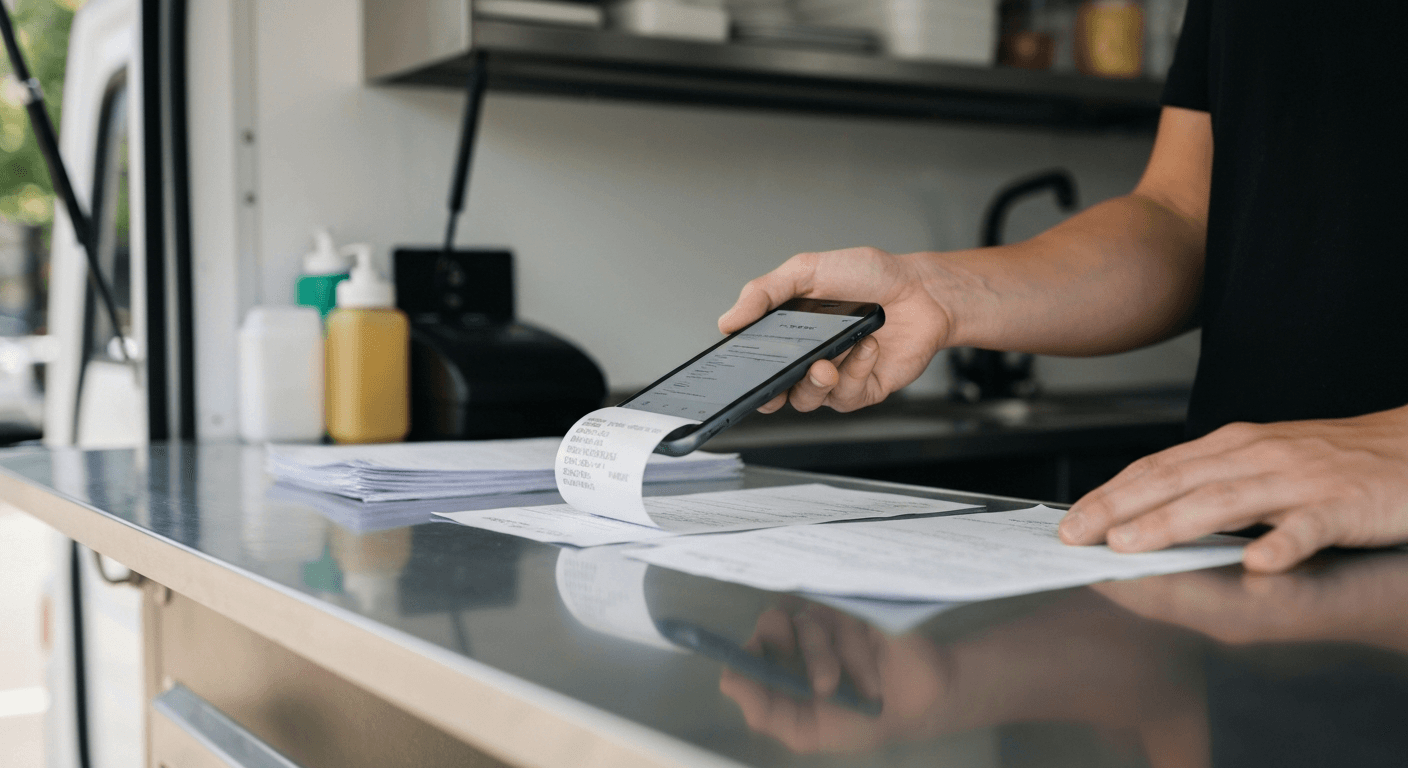 Scanner ses factures en food truck : comment gagner 2 heures par semaine